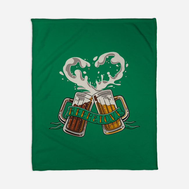 Beer And Love-none fleece blanket-Getsousa!