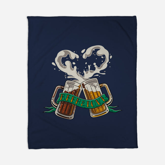 Beer And Love-none fleece blanket-Getsousa!