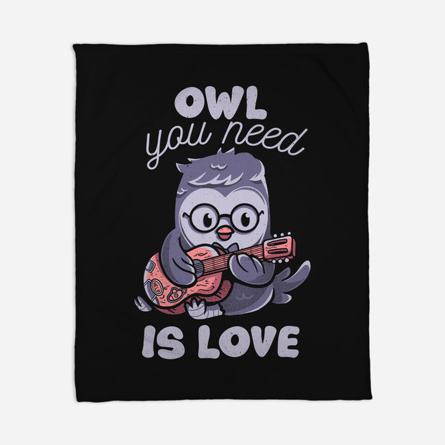 Owl You Need Is Love-none fleece blanket-tobefonseca