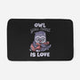 Owl You Need Is Love-none memory foam bath mat-tobefonseca