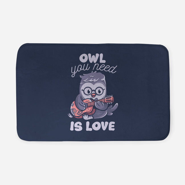 Owl You Need Is Love-none memory foam bath mat-tobefonseca