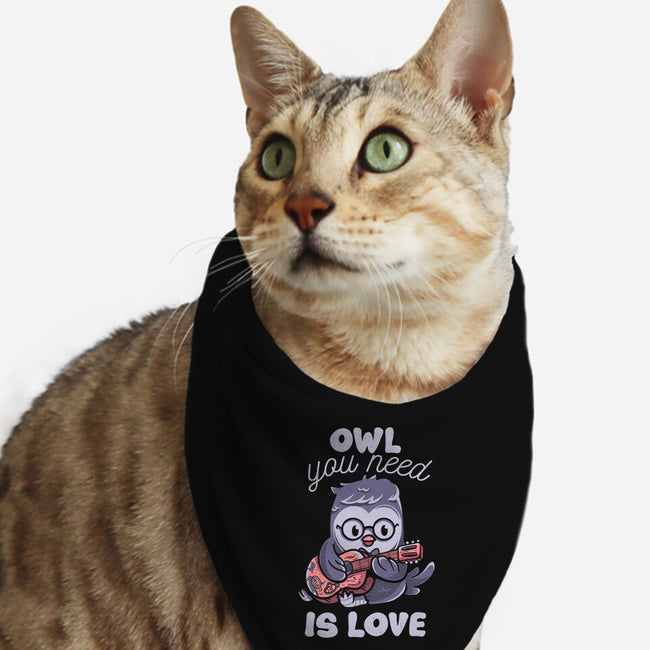Owl You Need Is Love-cat bandana pet collar-tobefonseca