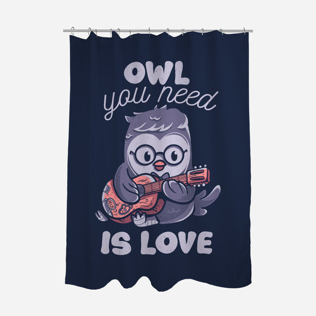 Owl You Need Is Love-none polyester shower curtain-tobefonseca