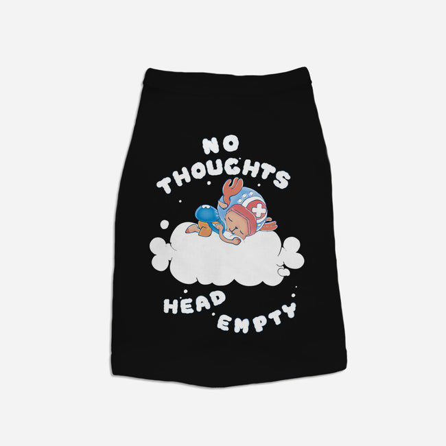 No Thoughts-dog basic pet tank-naomori