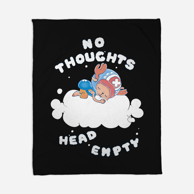 No Thoughts-none fleece blanket-naomori