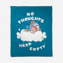 No Thoughts-none fleece blanket-naomori