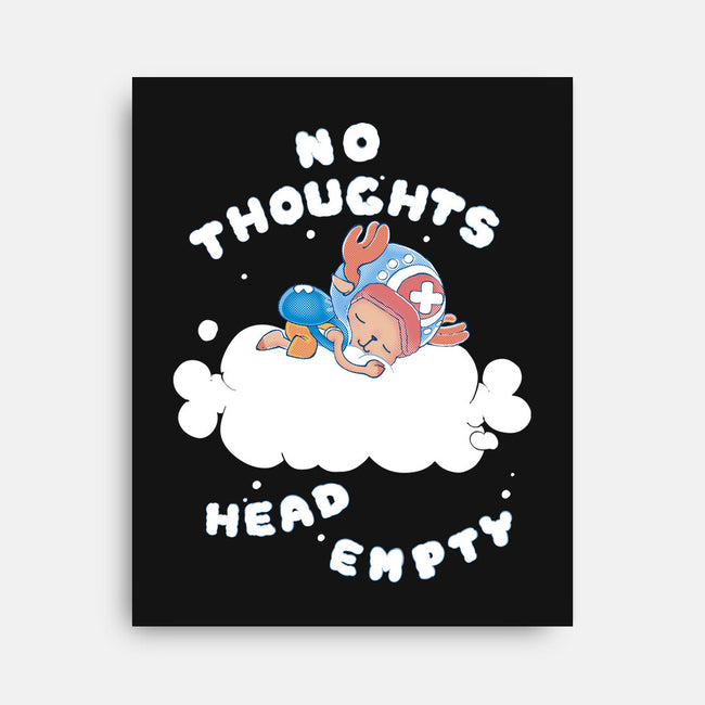 No Thoughts-none stretched canvas-naomori