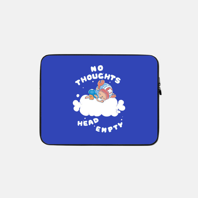 No Thoughts-none zippered laptop sleeve-naomori