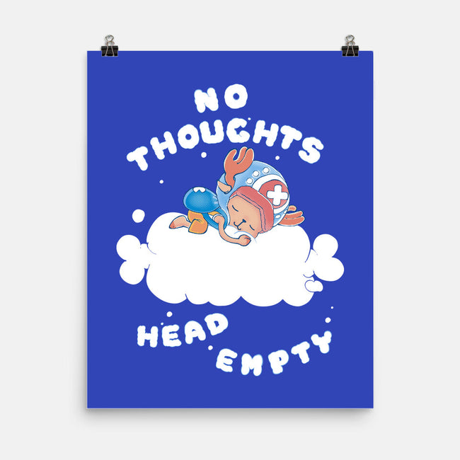 No Thoughts-none matte poster-naomori