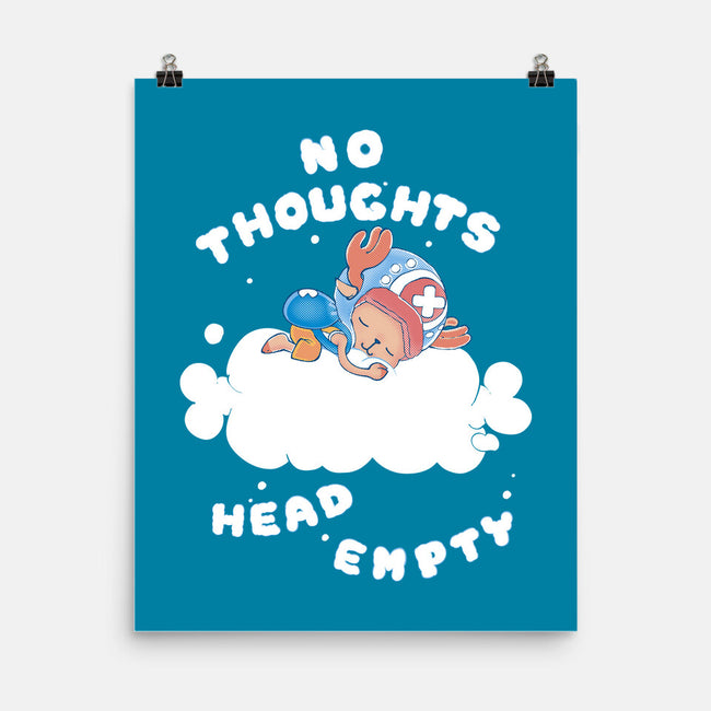 No Thoughts-none matte poster-naomori