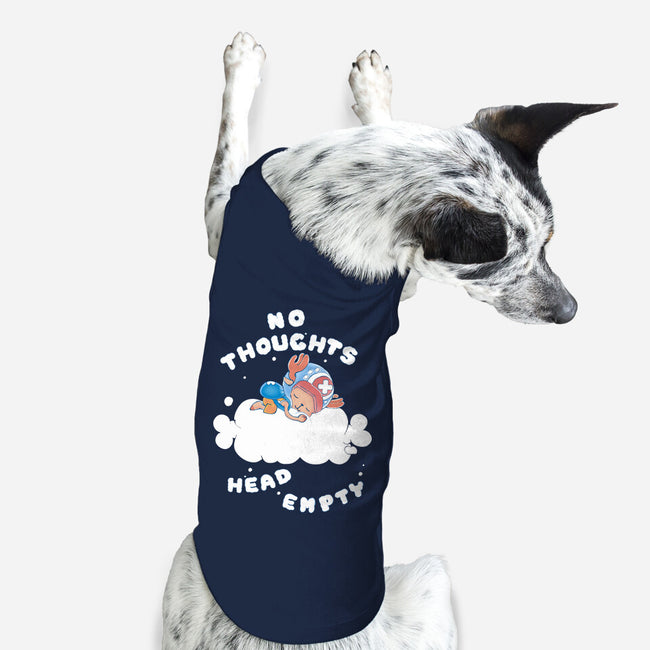 No Thoughts-dog basic pet tank-naomori