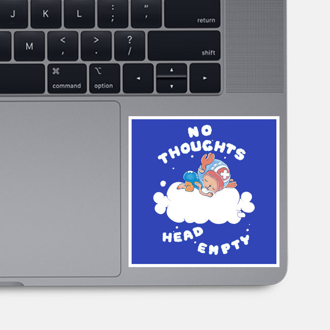 No Thoughts-none glossy sticker-naomori
