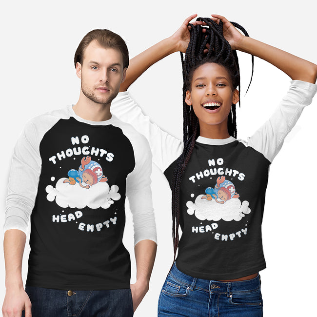No Thoughts-unisex baseball tee-naomori