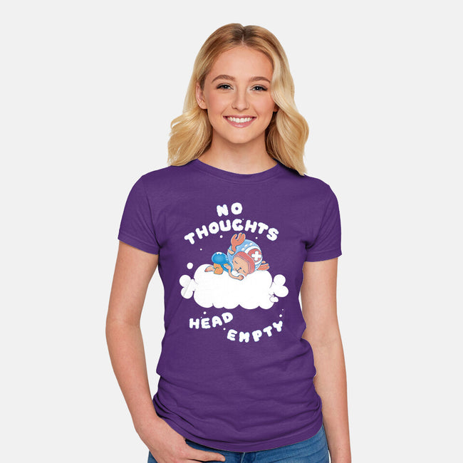 No Thoughts-womens fitted tee-naomori