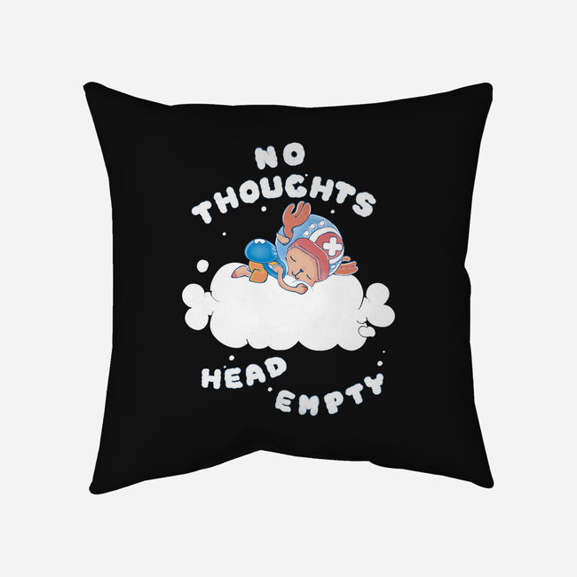 No Thoughts-none removable cover w insert throw pillow-naomori