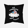 No Thoughts-none removable cover w insert throw pillow-naomori