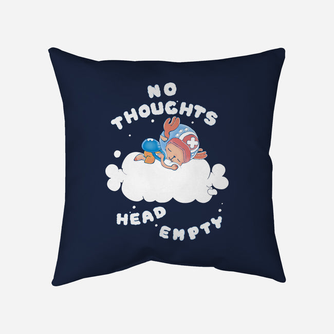 No Thoughts-none removable cover w insert throw pillow-naomori