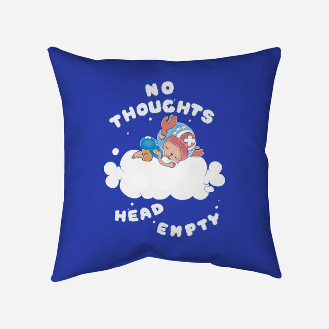 No Thoughts-none removable cover w insert throw pillow-naomori