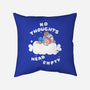 No Thoughts-none removable cover w insert throw pillow-naomori