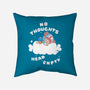 No Thoughts-none removable cover w insert throw pillow-naomori