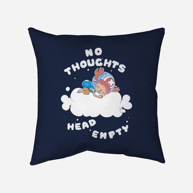 No Thoughts-none removable cover throw pillow-naomori