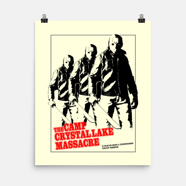 Crystal Lake Massacre-none matte poster-goodidearyan