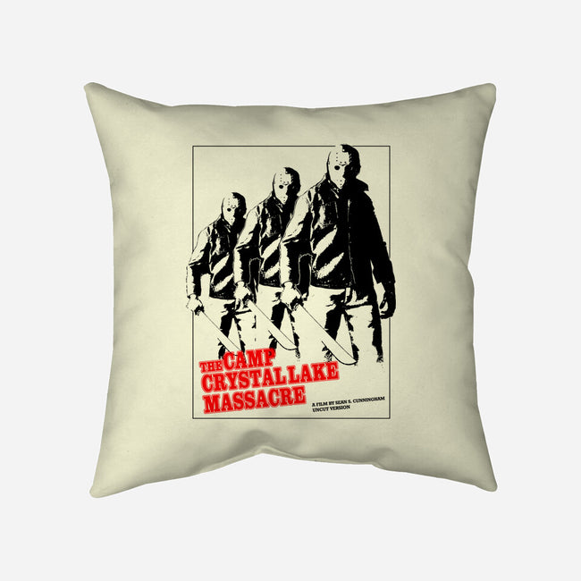 Crystal Lake Massacre-none non-removable cover w insert throw pillow-goodidearyan