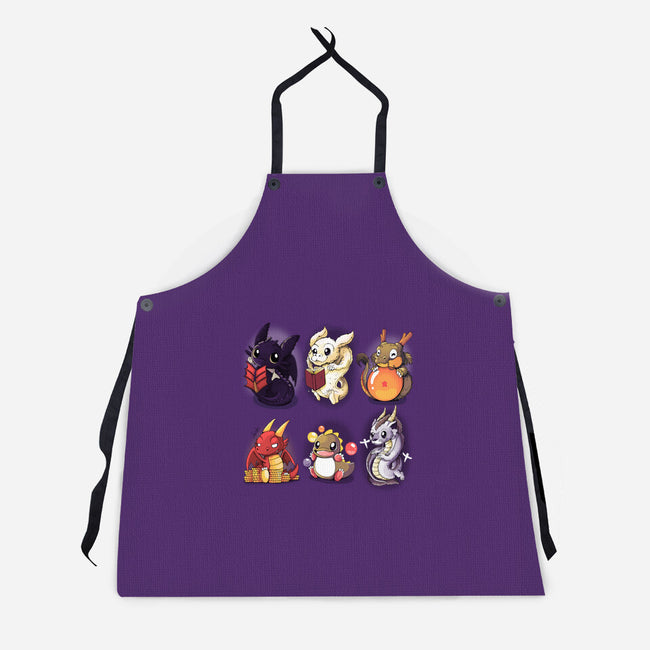 Dragons-unisex kitchen apron-Vallina84