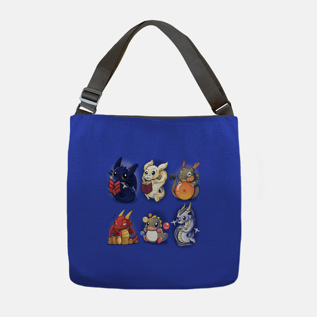 Dragons-none adjustable tote bag-Vallina84