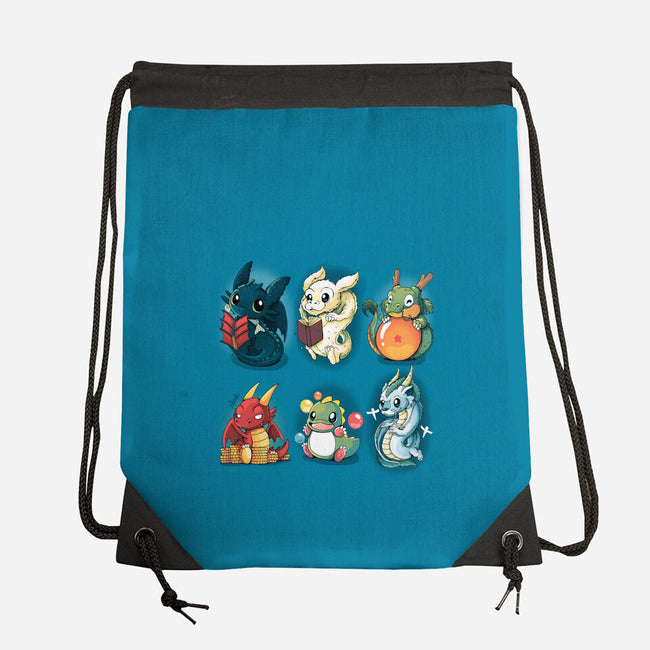 Dragons-none drawstring bag-Vallina84