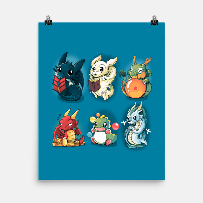 Dragons-none matte poster-Vallina84