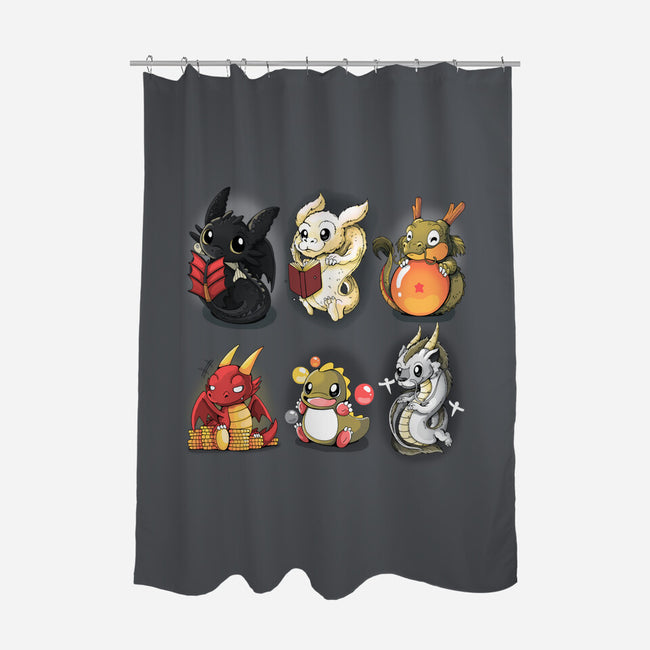 Dragons-none polyester shower curtain-Vallina84