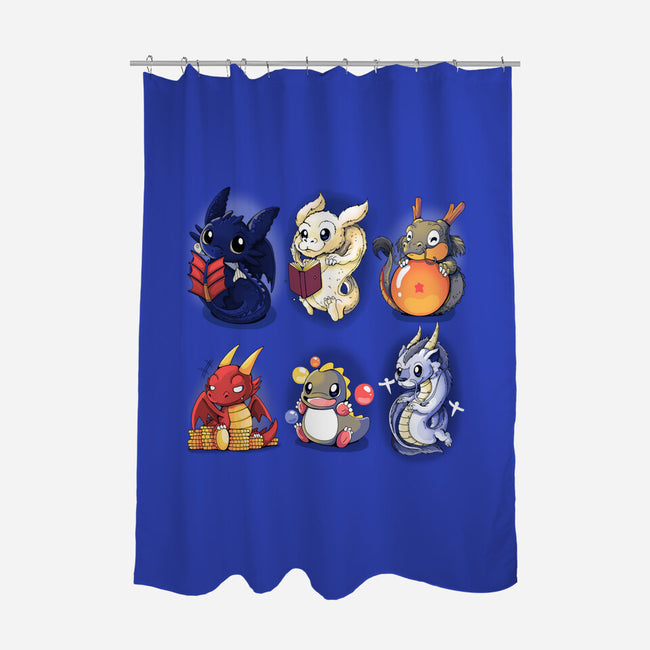 Dragons-none polyester shower curtain-Vallina84