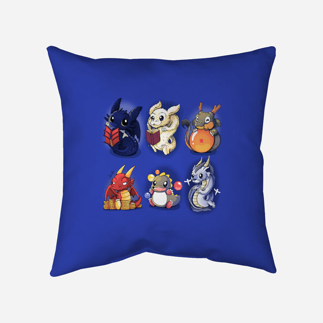 Dragons-none removable cover w insert throw pillow-Vallina84