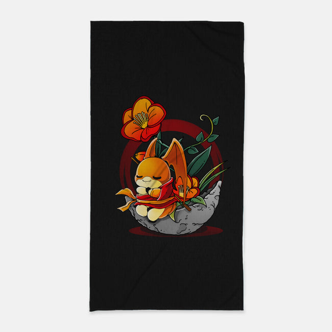 Air Ikebana-none beach towel-Vallina84