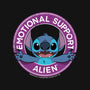 Emotional Support Alien-none fleece blanket-drbutler