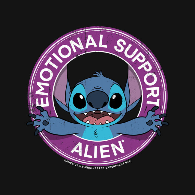 Emotional Support Alien-womens fitted tee-drbutler