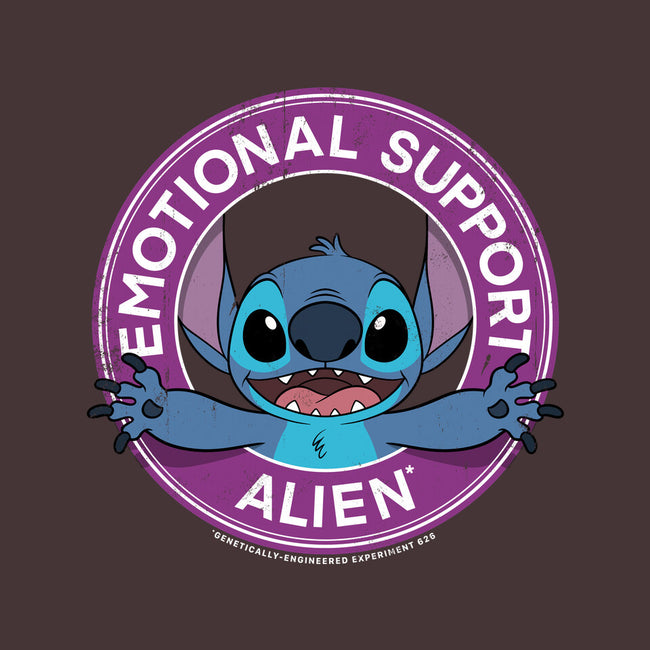 Emotional Support Alien-none removable cover throw pillow-drbutler
