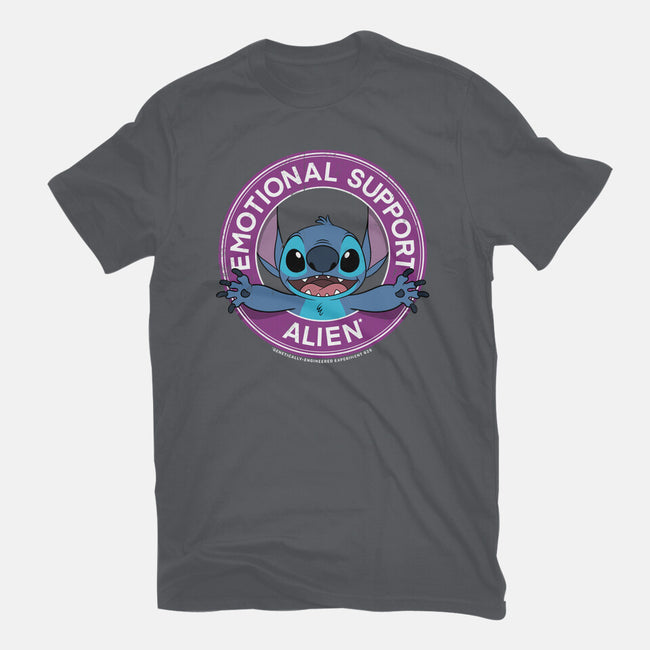 Emotional Support Alien-womens fitted tee-drbutler