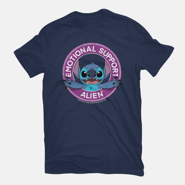 Emotional Support Alien-womens fitted tee-drbutler