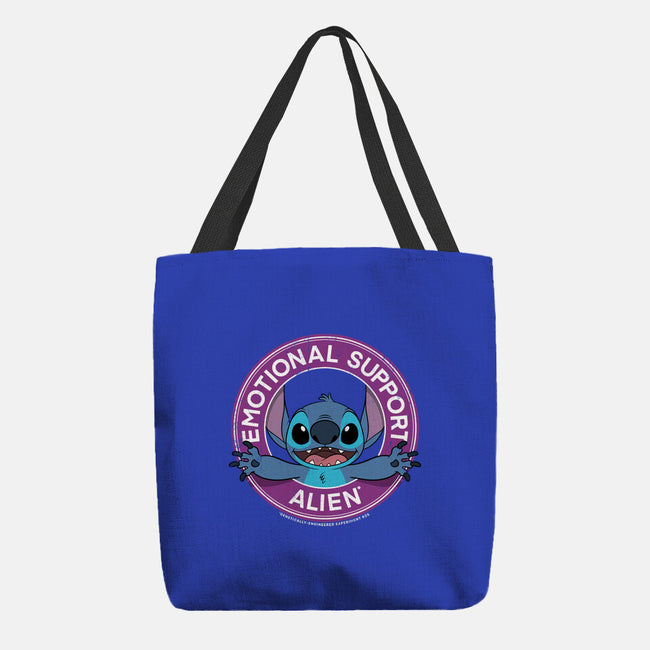 Emotional Support Alien-none basic tote bag-drbutler