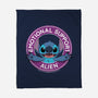 Emotional Support Alien-none fleece blanket-drbutler