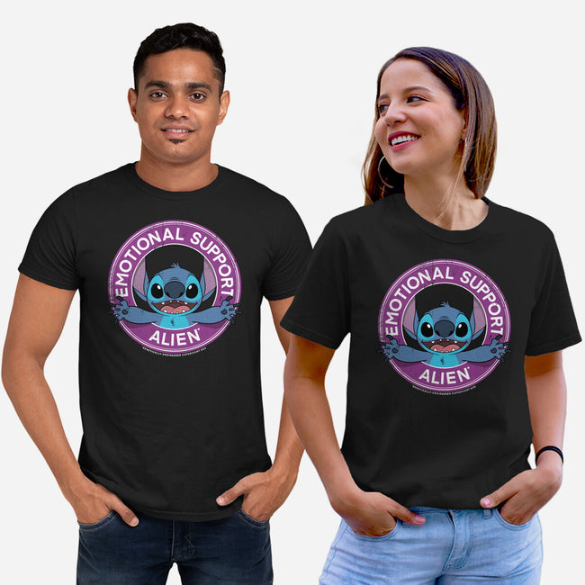 Emotional Support Alien-unisex basic tee-drbutler