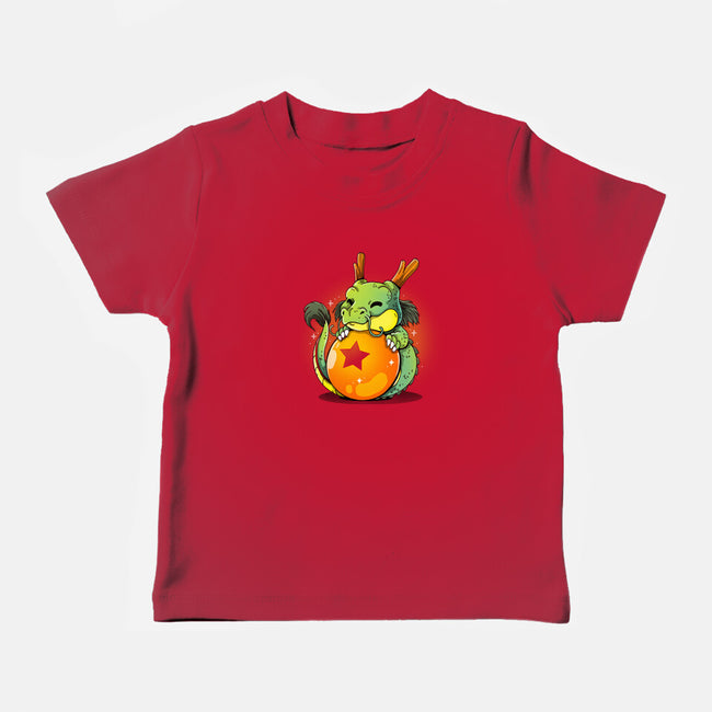 The Wish Dragon-baby basic tee-Vallina84