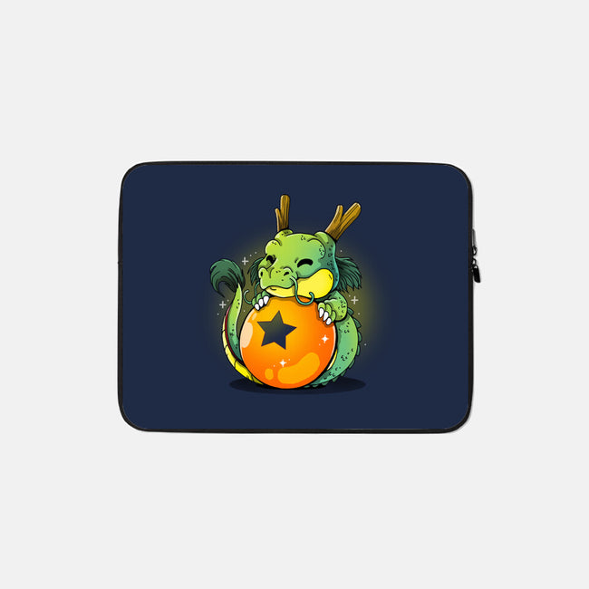 The Wish Dragon-none zippered laptop sleeve-Vallina84