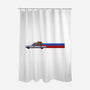 Ecto-1-none polyester shower curtain-The Brothers Co.