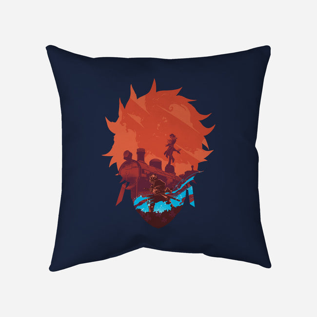 Tanjiro's Revenge-none removable cover w insert throw pillow-RamenBoy