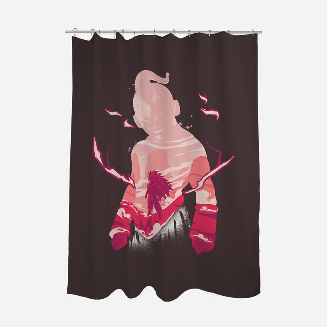 Evil Majin-none polyester shower curtain-RamenBoy