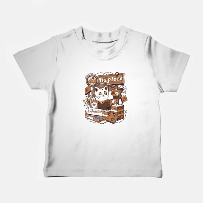 Explore The World-baby basic tee-eduely