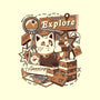 Explore The World-none removable cover w insert throw pillow-eduely